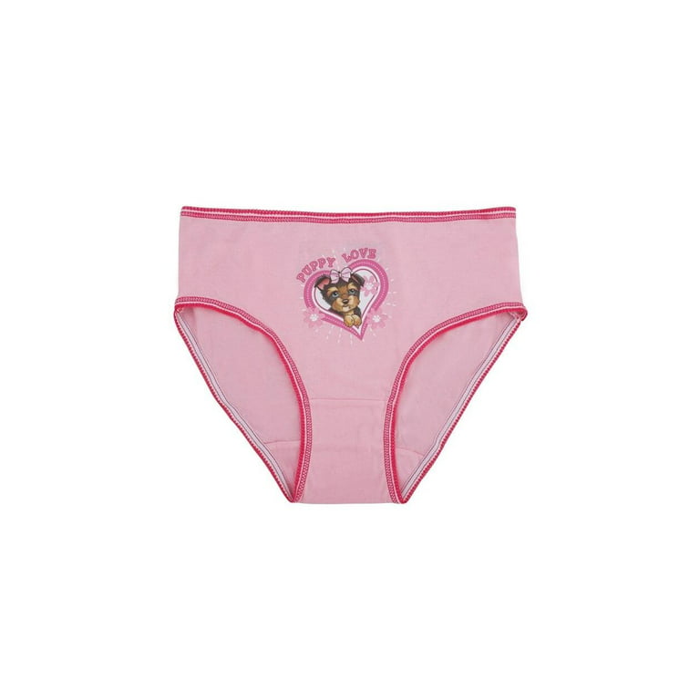 Girls' Underwear 12 Pack Briefs Cotton Hipster Panties Sizes 4 - 10, Puppy,  Size: 8
