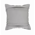 thumbnail image 1 of LR Home PILLO07570MCHFFPL Solid Textured Straps Square Throw Pillow - 20 x 20 in., 1 of 1