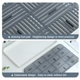 thumbnail image 5 of Latrodar Draining Board, Household Double Layer Dr-ain Tray, Kitchen Fruit And Vegetable Dish Storage Tray, Plastic Tea Tray Gray Creative 8.88x1.08 Inch, 5 of 5