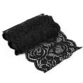 Black Lace Ribbon Red 10 Yards 3.9in Wide Elastic Comfortable Unique