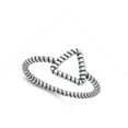 thumbnail image 4 of Rope Triangle Ring .925 Sterling Silver Band Jewelry Female Male Unisex Size 4, 4 of 4