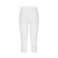 thumbnail image 5 of Clearance Sale! Workout Leggings For Women High Waisted Yoga Pants Quarter Length - Gym Shorts & Yoga Shorts Lightweight Lounge Pants With Hollow Out Design White XXXL Size, 5 of 5