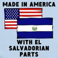 thumbnail image 2 of CafePress - Made In America With El Salvadorian Parts Body Sui - Baby Light Bodysuit, Size Newborn - 24 Months, 2 of 4