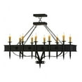 thumbnail image 2 of Meyda Tiffany 151155 Calandra 10 Light 66" Wide Taper Candle Linear Chandelier - Wrought, 2 of 5
