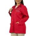 thumbnail image 5 of Panda Uniform by HeedFit Women’s 32" Colored Lab Coat – Custom Fit Medical Lab Coat, Multi-Color XS Red, 5 of 8
