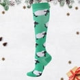 thumbnail image 1 of TINZ Chaussettes d'Exercice Élastiques Chaussettes de Course Chaussettes de Compression Bas Jacquard Chaussettes Mollet Dentelle Porte-Jarretelles Bas Cuisse Haute, 1 of 3
