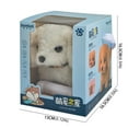 thumbnail image 2 of Electronic Robot Dog Plush Puppy Toy For Age 3 4 5 6 Toy Supplies (Bichon Frise), 2 of 10