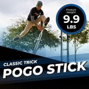 Flybar Super Pogo Stick for Kids & Adults 14+ – Strong Spring for Tricks & High Jumping – Steel Frame with Reinforced Foot Pegs – Classic Trick Pogo Stick for Beginners & Pros – Supports 120-210 lbs