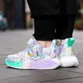 thumbnail image 4 of Willtoo Girls Kid's Butterfly Running Sneaker Tennis Mesh Athletic School Gym Lace-up Back to School Walking Shoes, 4 of 6