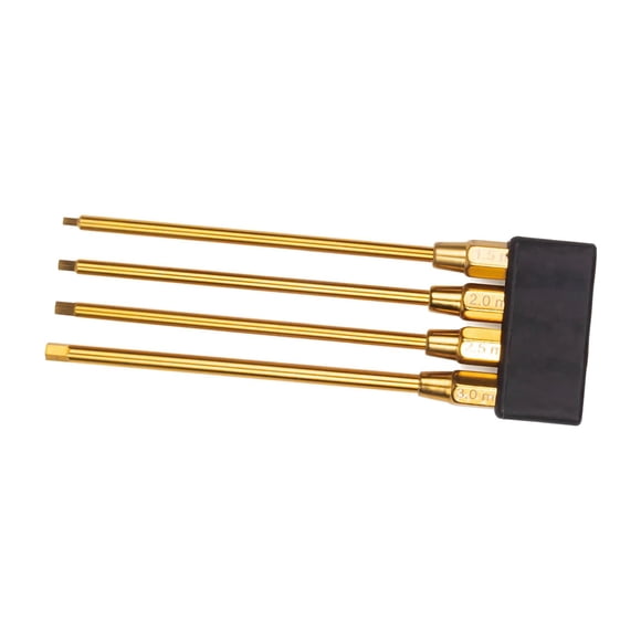 Destornilladores de 4 piezas, resistentes para helicópteros RC Drone, puntas de titanio, funciona con A