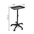 thumbnail image 2 of Miumaeov Hairdressing Tool Cart Adjustable Height Salon Rolling Trolley Aluminum Alloy for Salon Beauty Spa Tattoo Service Instrument Black, 2 of 17