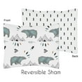 thumbnail image 2 of Sweet Jojo Designs Bear Mountain White and Blue Toddler Bed Comforter 5 Piece Bedding Set, 2 of 4