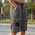 thumbnail image 6 of GUZOM Mens Cargo Shorts Quick Dry Relaxed Fit with Zipper Pockets | Lightweight Outdoor Hiking Utility Shorts with Belt for Men, Dark Gray,Size XS, 6 of 8