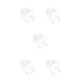 thumbnail image 3 of QualitChoice ABS Doorbell Cover Shockproof Universal Replacement Transparent Office Restaurant Door Bell Guard Protector Accessories Shown as Picture 5PCS, 3 of 6