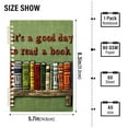 thumbnail image 2 of FORMRS 1-Subject Spiral Notebook 8" x 5" College Ruled 60 Refillable Sheet A5 Hard Cover, 2 Pack, Green Book Shelf, 2 of 7