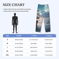 thumbnail image 4 of Sikiie Moonlit Sea Sailboat Mens Pajama Pants Sleep & Lounge Pants, PJ Bottoms With elastic waistb and Pockets XX-Large, 4 of 6
