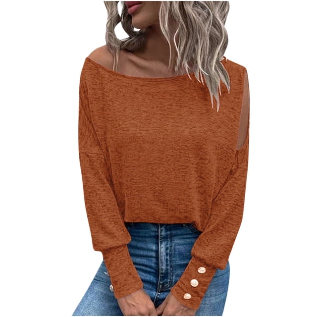 Hauts d'Entraînement pour Femmes, T-shirt à Manches Raglan Décontracté à Col Rond pour l'Automne et l'Hiver, Blouse d'Été Ample en Liquidation