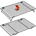 thumbnail image 1 of FVKRNYZ 2 Pzas de Rejilla de Enfriamiento con Patas Plegables de Acero Al Carbono, Rejilla de Enfriamiento para Hornear, Rejilla de Enfriamiento Antiadherente para Galletas, Rejilla Apilable para Enf, 1 of 1