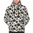 thumbnail image 3 of Zufioo Sea ​​Urchin Design Fleece Comfortable Hoodie for Mens,Sweatshirt for Men,Pullover Hooded Sweatshirt for Men -Large, 3 of 5