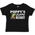 thumbnail image 3 of Inktastic Poppy's Fishing Buddy with White Text Boys Toddler T-Shirt, 3 of 5