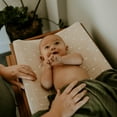 thumbnail image 4 of Little Unicorn Cotton Muslin Changing Pad Cover, Wipeable - Taupe Cross, 4 of 5