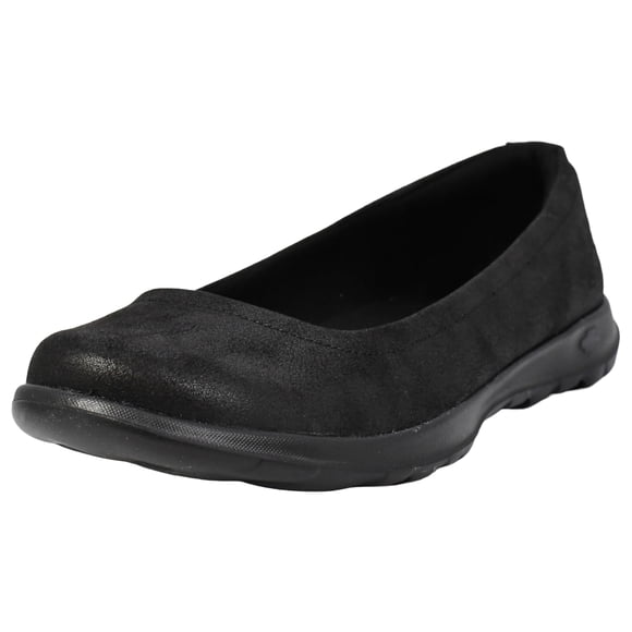Zapatillas para caminar Skechers Go Walk Lite Gem para mujer, negras, talla 7.5 W US