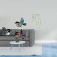 thumbnail image 2 of Juego De Arte De Pared De Pájaro De Madera Y Enredadera Verde Para Jardín, Estudio, Baño De Granja, Dormitorio, Elegante Decoración Colgante Inspirada En La Naturaleza., 2 of 8