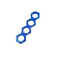 thumbnail image 1 of Ensemble de 4 Écrou de Roue Hexagonale 1:7 RC pour Véhicules RC 1:7 1:8 Accessoires de Remplacement Bleu, 1 of 6