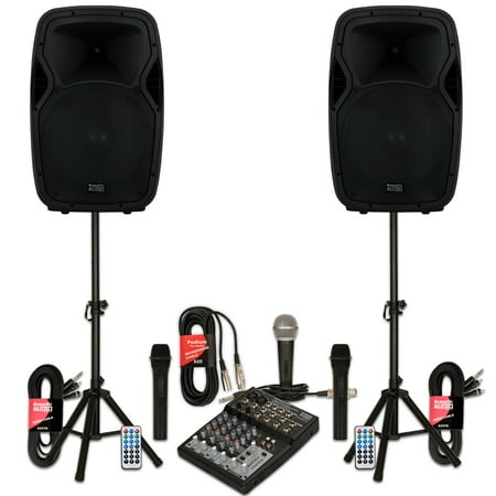 - Acoustic Audio AA15BS Powered 2000 Watts 15