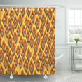 thumbnail image 1 of Cortina de ducha ABPHQTO Animal abstracto Naranja Leopardo Chevron 165x180 cm, 1 of 2