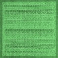 thumbnail image 1 of Ahgly Company Indoor Square Abstract Emerald Green Modern Area Rugs, 4' Square, 1 of 4
