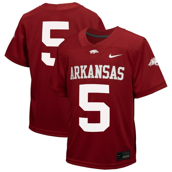 Preschool Nike #5 Cardinal Arkansas Razorbacks Untouchable Replica Game Jersey