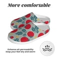 thumbnail image 6 of Rateoe Tomato Print Women's Men's Cotton Knit Slippers Lightweight Memory Foam Indoor House Shoes with Anti-Skid Sole-40/41, 6 of 7