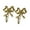 Gold, variant on Pack of 2 Vintage Cast Iron Bows Hooks for Elegant Wall Decor Storage in Bedroom Bathroom