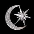 thumbnail image 2 of Jewelblings Victorian Antique Hardware Pave Clear CZ Star Crescent Moon Brooches Pins Unisex Planet Jewelry for Business Suit Formal Dress, 2 of 7