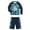 A-Dark Green117, variant on JAJAHO Boys Swimwear Long Sleeve Rash Guard Swim Shirt With Trunks Two Piece Swimsuits For Kids 2-10 Years Water Sports Surfing Cozy Swimwear