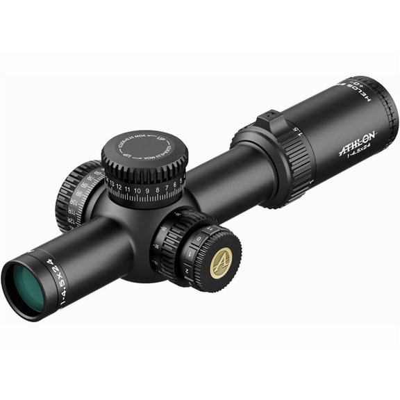 Athlon Optics Helos BTR Rifle Scope 1-4.5x 24mm Illuminated ATSR3 MOA Reticle Matte Black