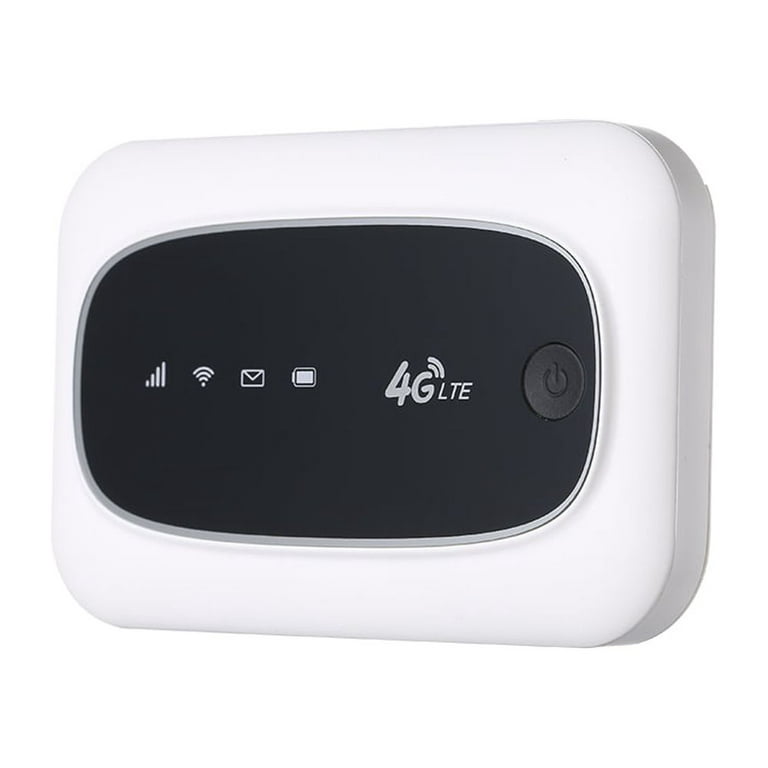 4G Wireless WiFi Router, 4G LTE CAT4 150M Unlocked Mobile MiFi Portable  Hotspot SIM Card Slot Dual Channel WiFi 2.4G WiFi Transmission Router,  White 