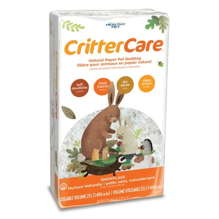 Critter Care Natural Paper Small Pet Bedding, 23 L