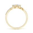 thumbnail image 2 of ANGARA Natural Two Stone Diamond Split Shank Ring in 14K Yellow Gold for Women (Size-3.5mm| Color-I-J| Clarity-I1-I2) | April Birthstone, Anniversary, Jewelry Gift for Women | Natural Diamond Ring, 2 of 7