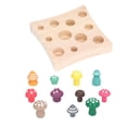 thumbnail image 3 of Mushroom Picking Toys, Math Enlightenment Sorting Ability Hand Skill Increasing Mushroom Educational Game 12Pcs  For Playing, 3 of 8