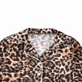 thumbnail image 3 of Kid Pajamas Set Leopard Print Long Short Sleeve Tops Shorts Trousers, 3 of 5