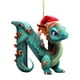 thumbnail image 1 of pstuiky Colgante navideño con letras de dinosaurio para bebé acrílico plano para árbol de Navidad decoración del hogar, 1 of 1