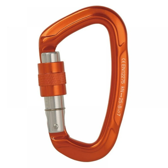 Shengshi Carabiner Clip D-Ring Locking Durable Strong and Light Large Carabiners Clip for Outdoor Camping Orange