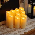 thumbnail image 6 of Merrynights Flameless Candles LED Battery Operated with Remote Timers Frosted Plastic, Set of 10, 6 of 8