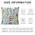 thumbnail image 5 of PHYHOO Wildflower Pillow Covers Flowers Embroidered Decorative Pillowcases Throw Pillow Covers Farmhouse Pillow Cushion Cases Boho Home Decor Square Floral Pillow Case, 5 of 5