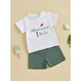 thumbnail image 5 of BemeyourBBs Baby Boys First Golf Birthday Outfit 1st Years Old Birthday Summer Clothes Short Sleeve Golf Letter Print TShirt Tops and Shorts Set, 5 of 10
