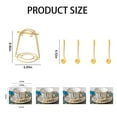 thumbnail image 2 of EONROACOO 13 Pcs Porcelain Tea Cup Set with Metal Rack, Coffee Cups, 220ml/7oz, Lattice, 2 of 6