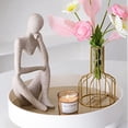 thumbnail image 2 of Character Abstract Thinker Sculpture Abstract Style Synthetic Resin Beautiful Decor Thinker Figurine for Home Office Hotel, 2 of 3