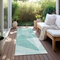 thumbnail image 6 of Addison Rugs Chantille Indoor/Outdoor Transitional Geometric Teal Washable Runner Rug, 2'3" x 7'6", 6 of 6